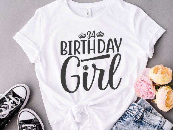 Birthday Girl Baseball T-Shirt Designs