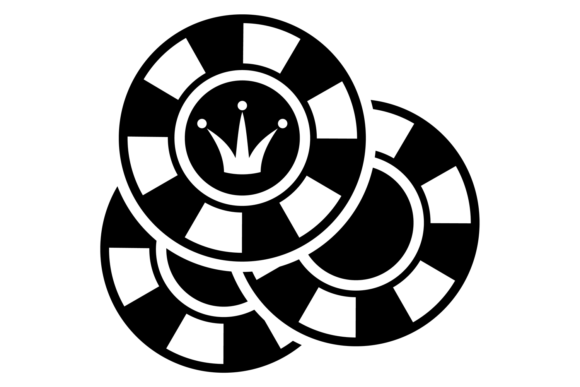 Casino Chips Black Icon: A Versatile Design Asset for Gamers and Creators