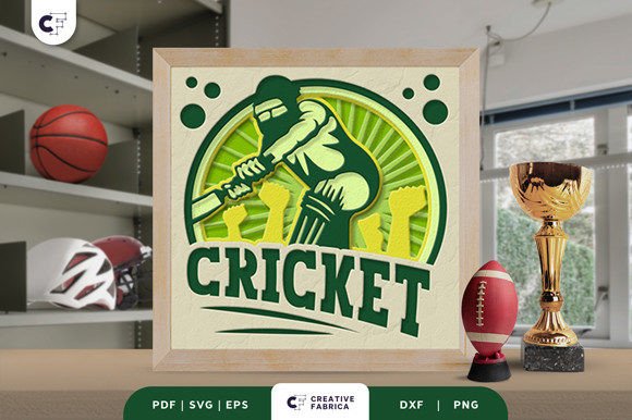 Cricket Game 3D Layered Paper Cut: A Creative Craft for All Skill Levels
