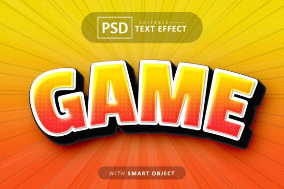 Game Comic Style Text Effect: Enhancing Visual Communication with Customizable Design