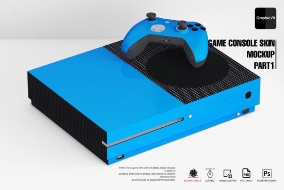 Game Console Skin Mockup Part 1: Elevating Design Presentations with Customizable Tools