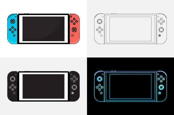 Game Controller Illustration Bundle: A Versatile Design Resource