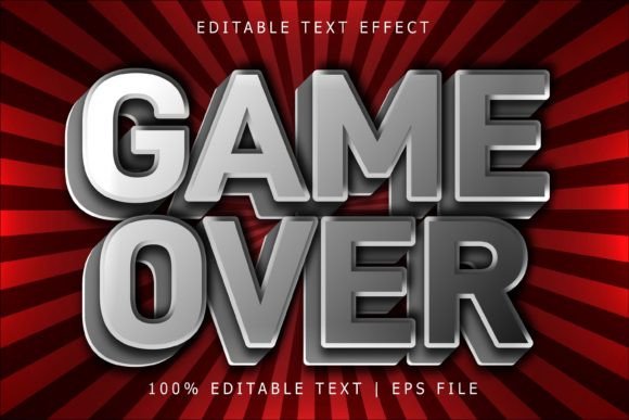 Game Over Editable Text Effect: Typography Made Dynamic