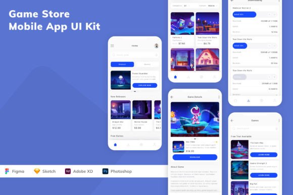 Game Store Mobile App UI Kit: A Modern Design Solution for App Development