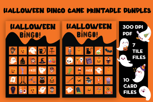 Halloween Bingo Game Printable Bundles: Fun, Flexible, and Easy to Customize