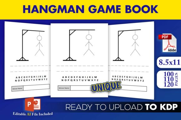Hangman Paper Game Book KDP Interior: A Practical Design Resource for Self-Publishers
