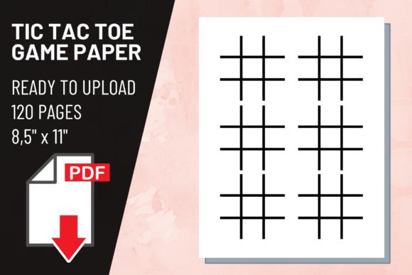 KDP Interior Tic-Tac-Toe Game Paper