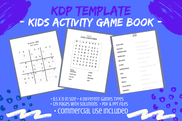 Kids Activity Game Book for KDP
