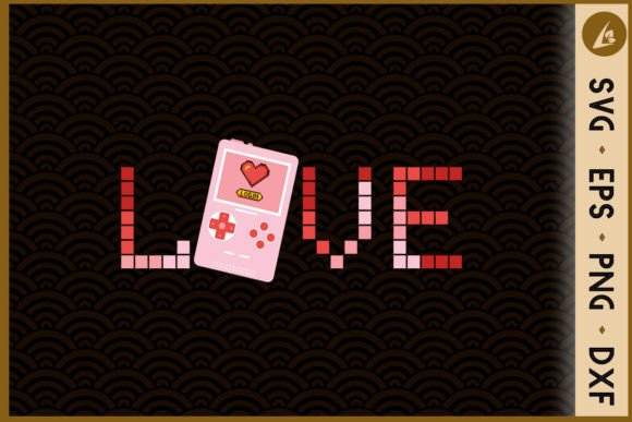 LOVE Retro Game Controller Valentine: A Creative Digital Design for Crafters and Makers