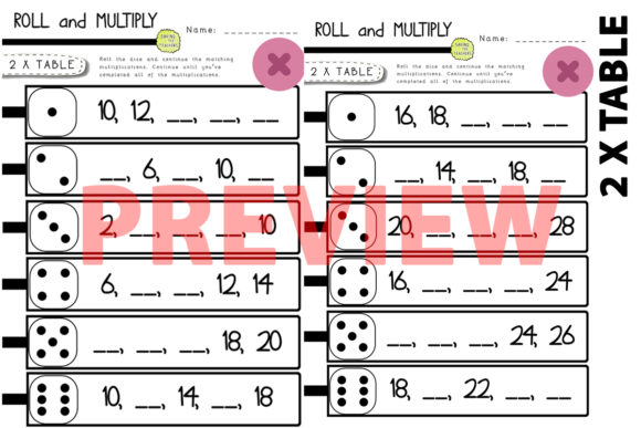 Mastering the 2 Times Table with a Fun Dice Game