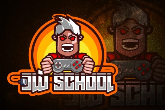 Old School Game E-Sport Logo: A Solid Choice for Gaming Brand Identity