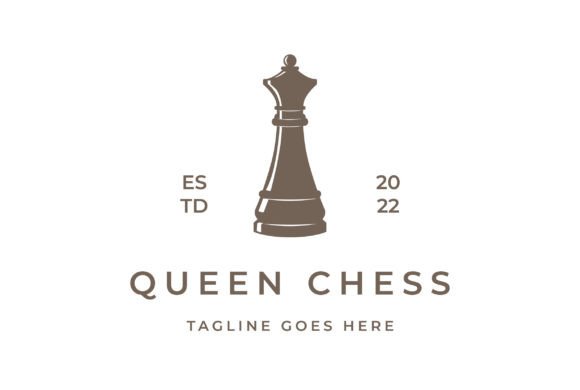 Queen Chess Game Sport Logo Design: Elegance Meets Strategy