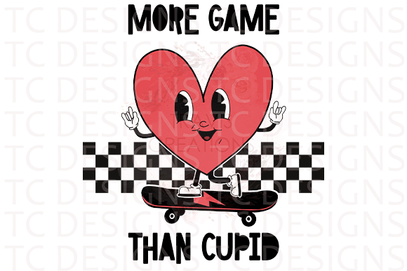 Strategic Applications of the More Game Than Cupid Distressed PNG in Creative and Commercial Projects