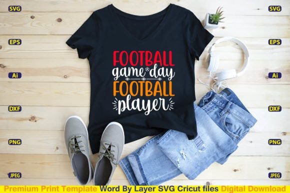 Strategic Use of Football Game Day Football Player SVG for Creative and Commercial Projects