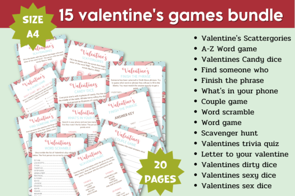 Valentine's Game Bundle: A Fun and Flexible Choice for Celebrating Love
